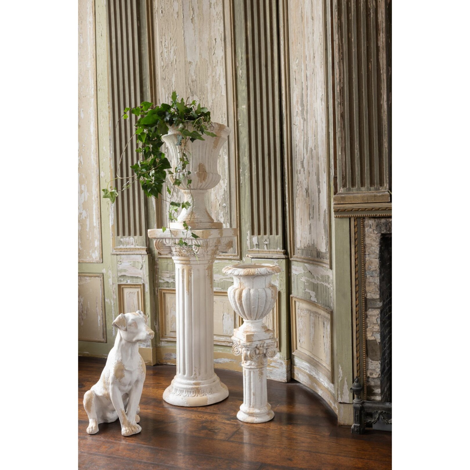 J-Line Socle extérieur Roman - magnésium - écru/beige - small