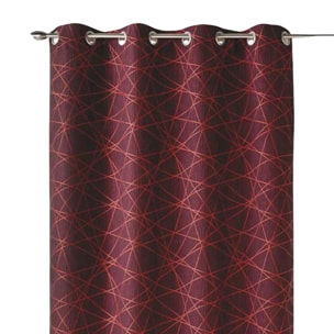 Rideau en Jacquard à Imprimés Design - Rose Blush