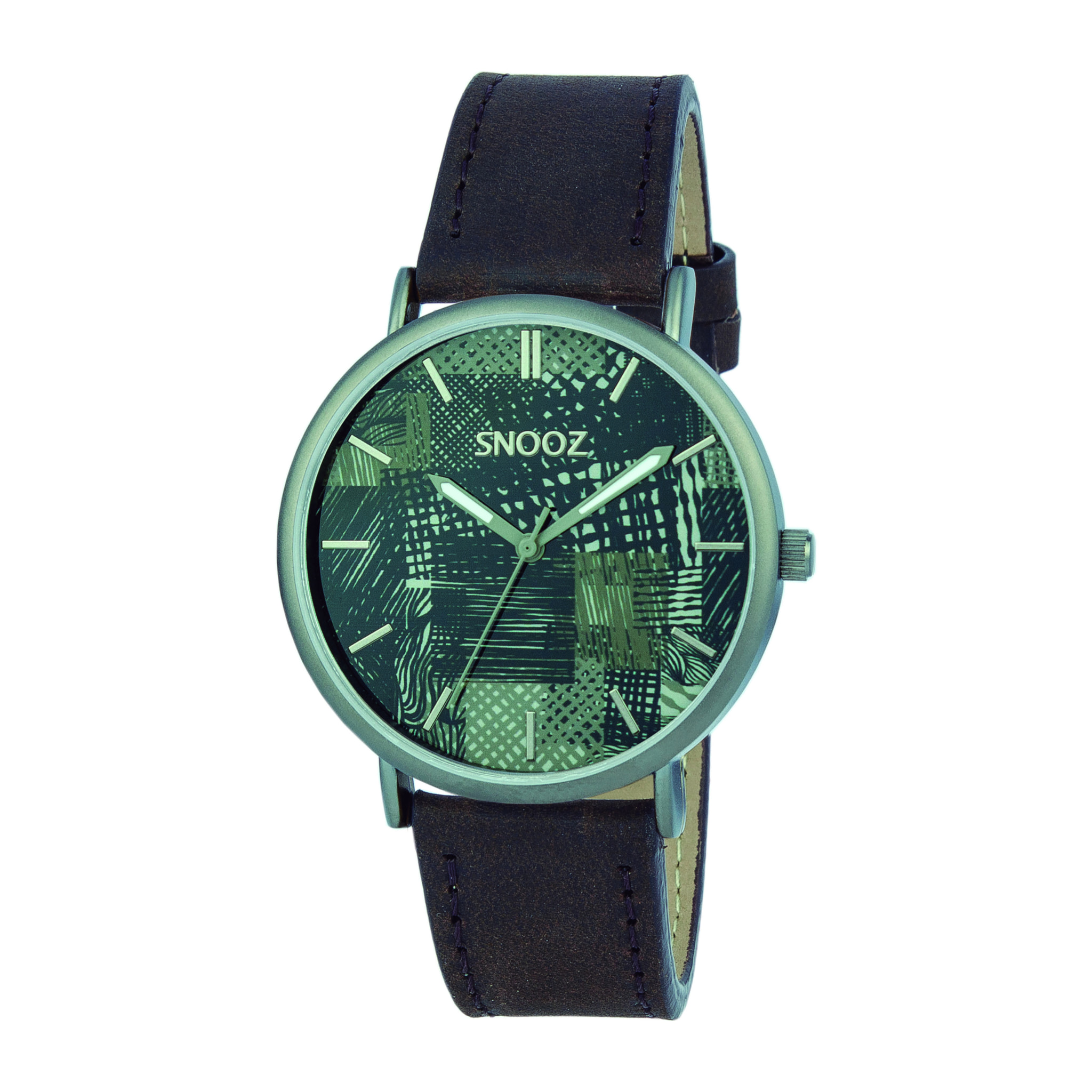 Reloj Snooz SAA1041-77 Unisex Analogico Cuarzo con Correa de Piel