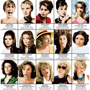 Affiche - Legendary actresses chronology - Olivier Bourdereau