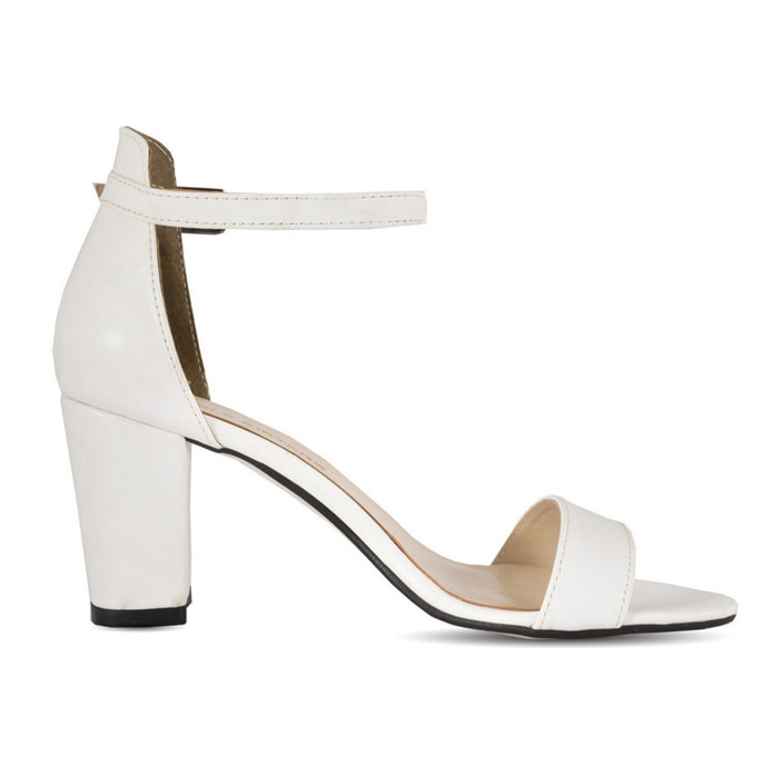 Sandali Donna colore Bianco -7,5cm