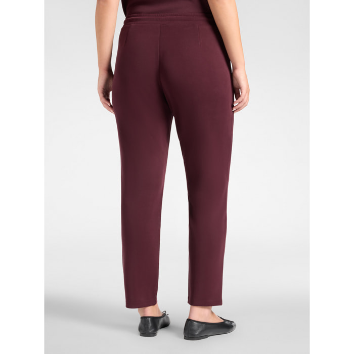 Elena Mirò - Joggers in scuba misto modal - Bordeaux