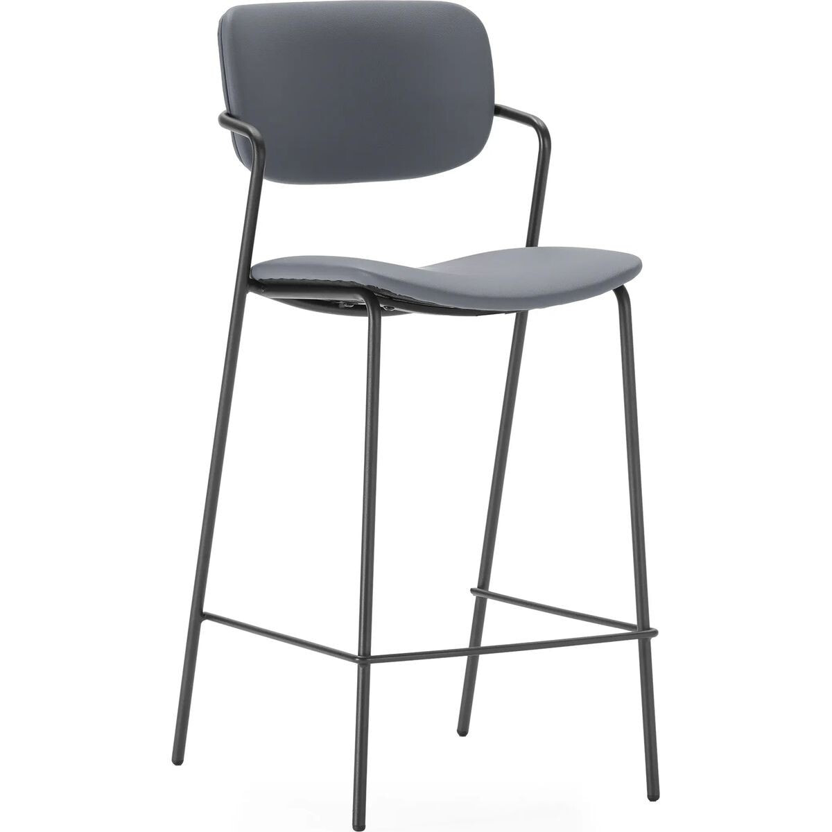 Lot de 2 tabourets en simili - SKANDI