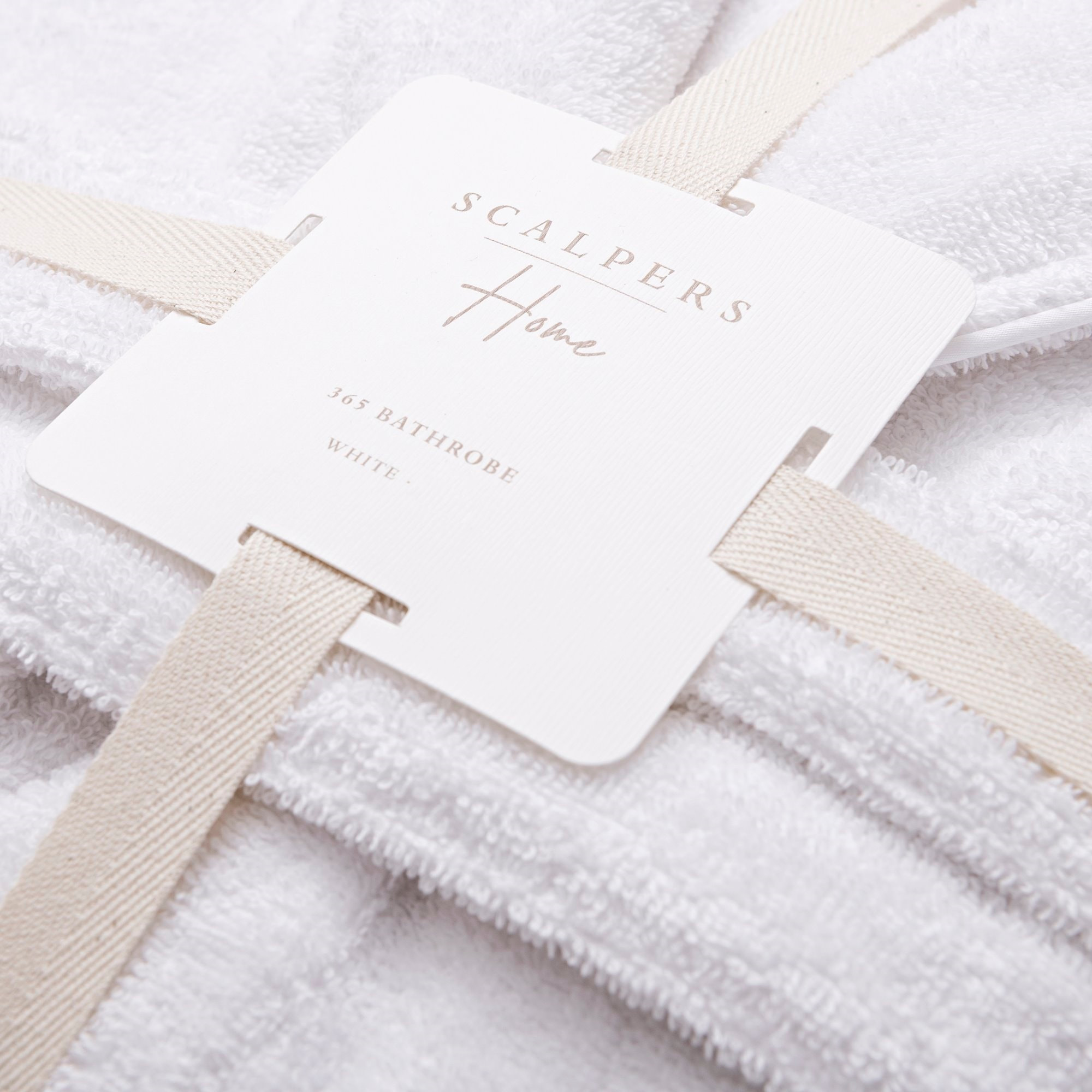 Albornoz 100% algodón 360gsm blanco scalpers home