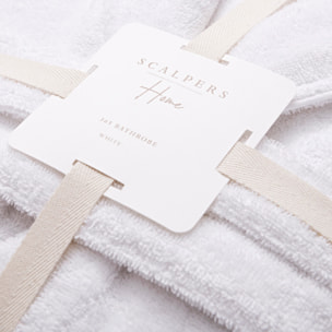 Albornoz 100% algodón 360gsm blanco scalpers home