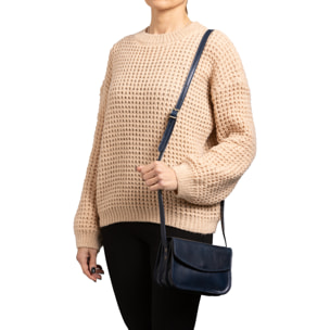 Borsa a tracolla  da donna In Vera pelle Made in Italy 19x13x9,5 cm