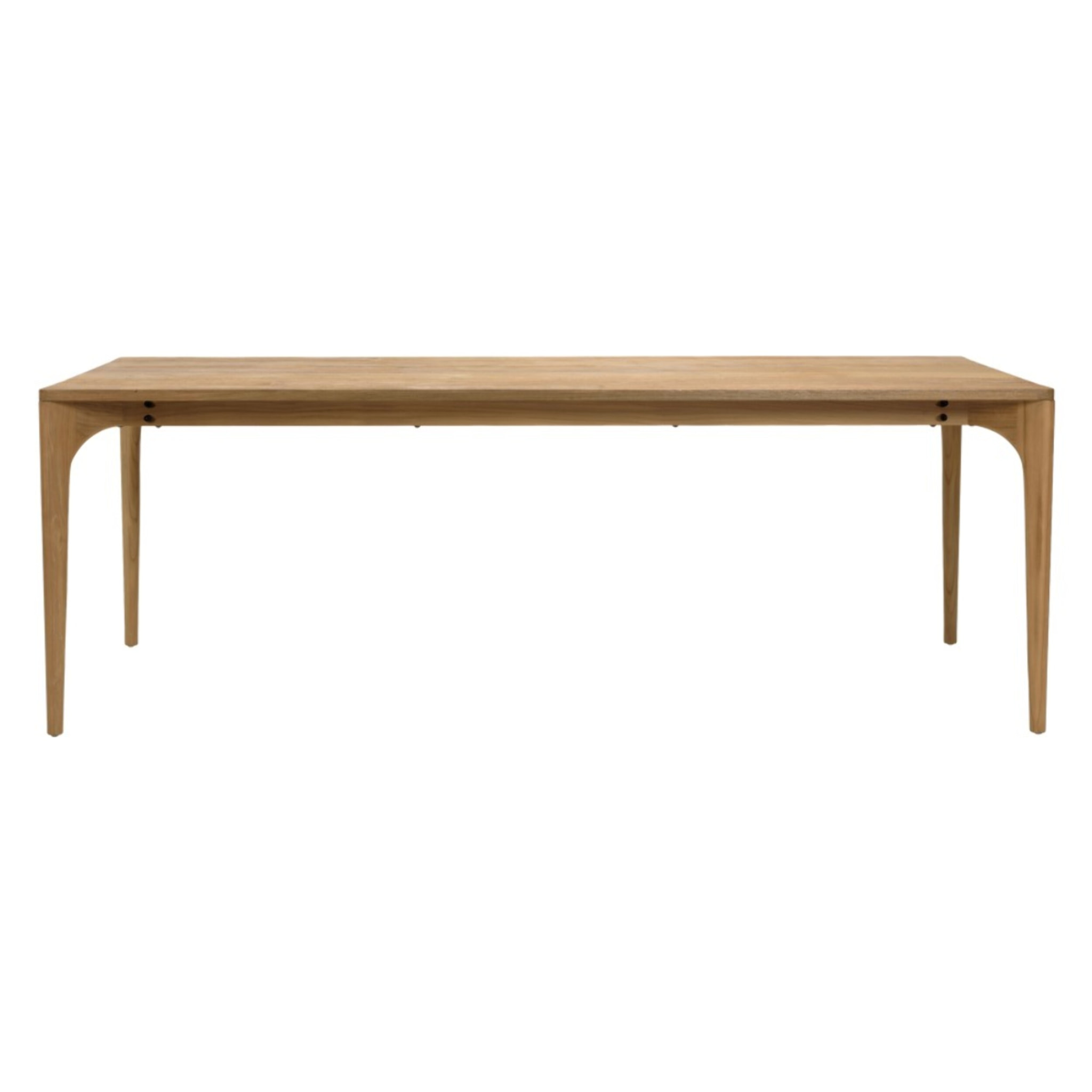 MAXENCE - Table à manger rectangulaire 220x100cm en teck recyclé