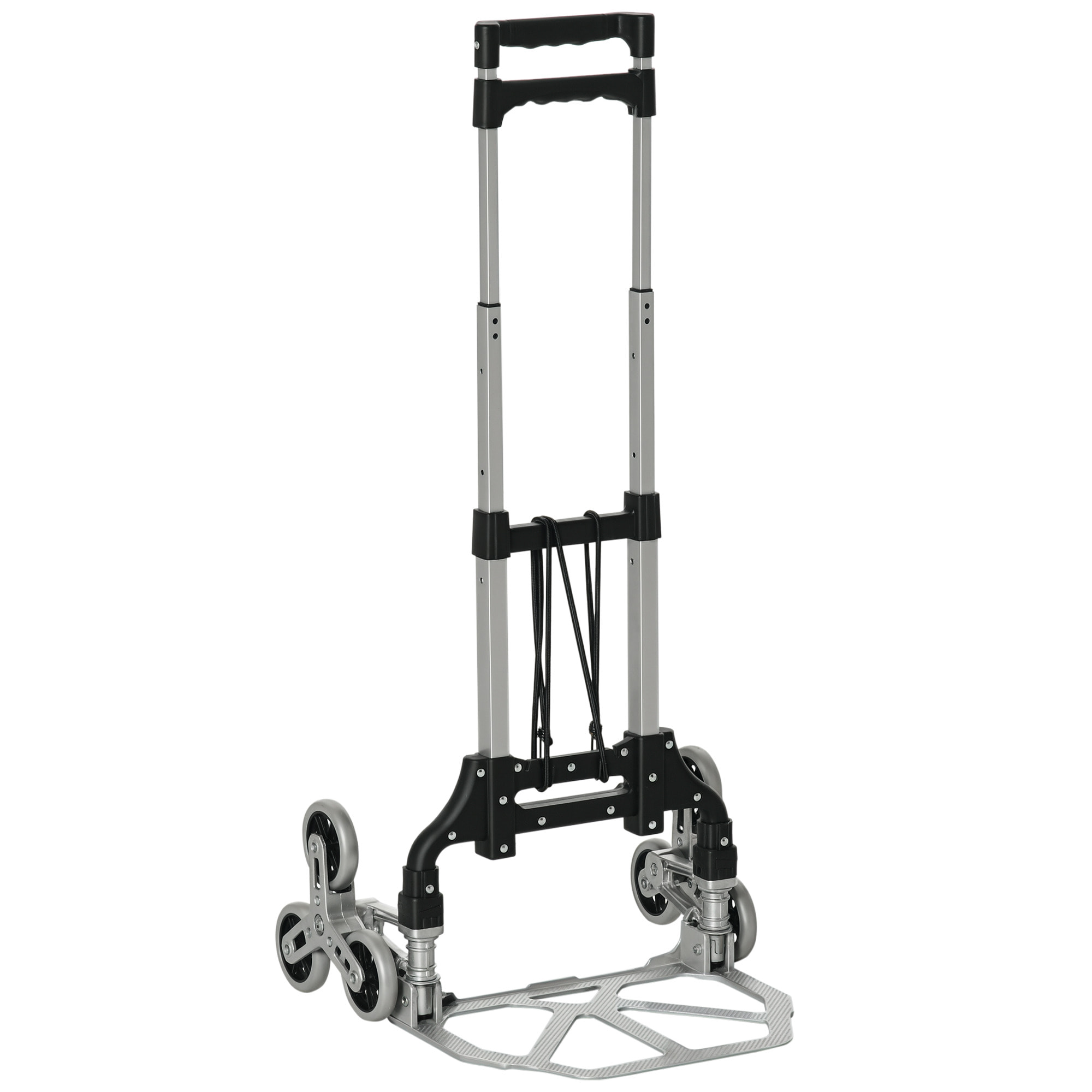 Carretilla Plegable para Escalera con Ruedas Carga 70kg Carretilla de Mano Portátil para Entrega Almacenes Mercado Viajar Mudarse