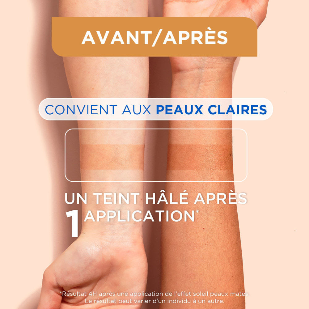 Mixa Lait Corps Effet Soleil peaux claires 250ml