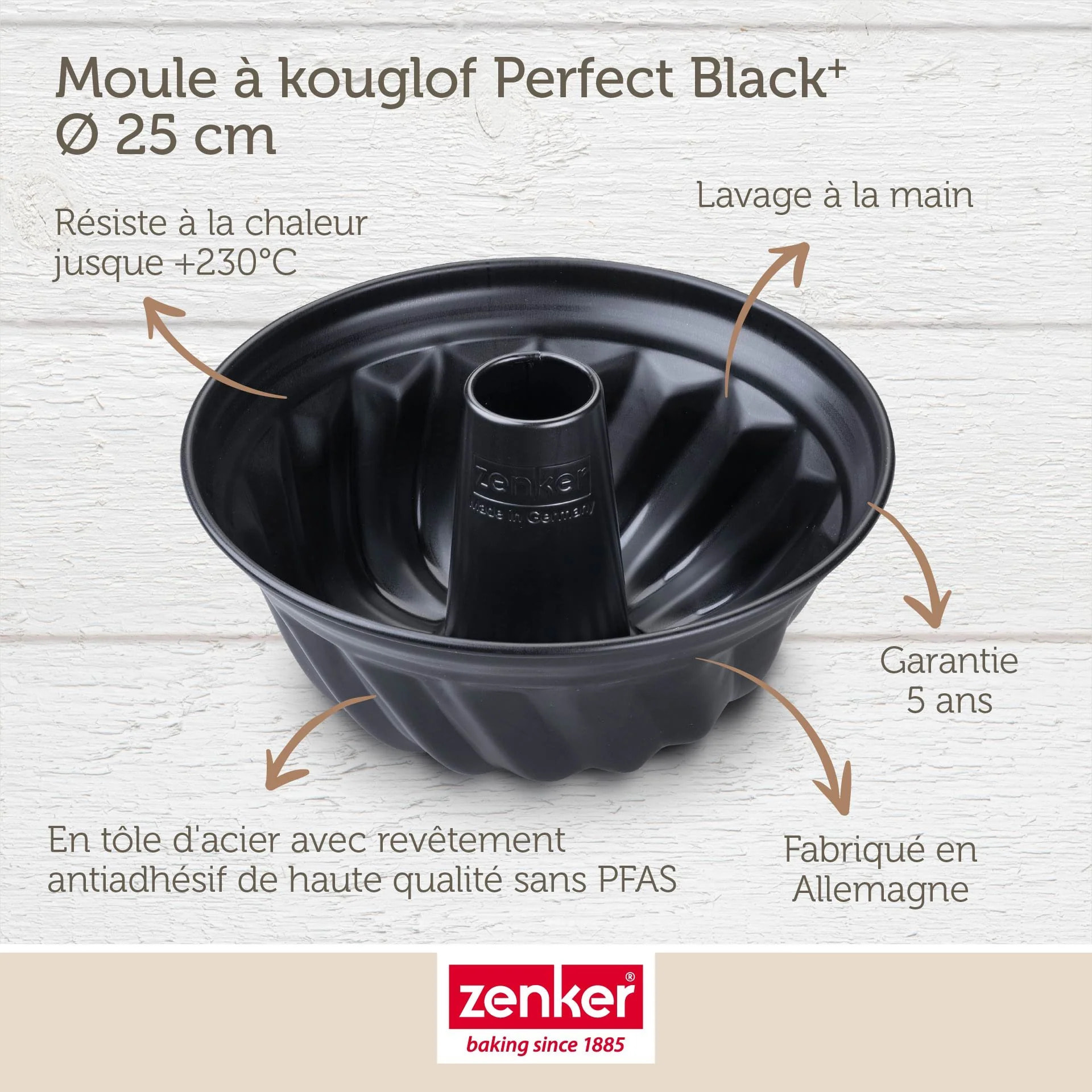 Moule à kouglof Zenker PerfectBack+