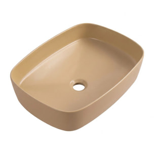 Bonde à écoulement libre 5/4'' - sans trop-plein - moka mat - PixL Ceramia
