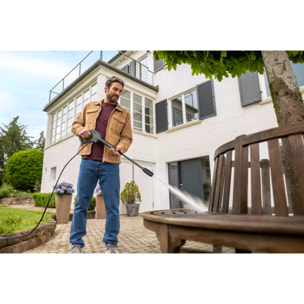 Nettoyeur haute pression Karcher K 3 Horizontal Plus - Pression 120 bar- Débit 380 l/h- Position horizontale stable