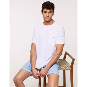 Camiseta Manga Corta Blanco - Button