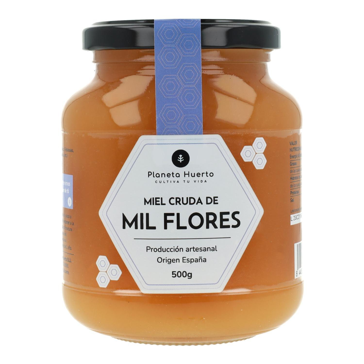 Miel Cruda de Mil Flores Planeta Huerto 500 gr