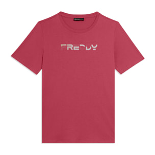 T-shirt Manica Corta con Logo FREDDY Olografico