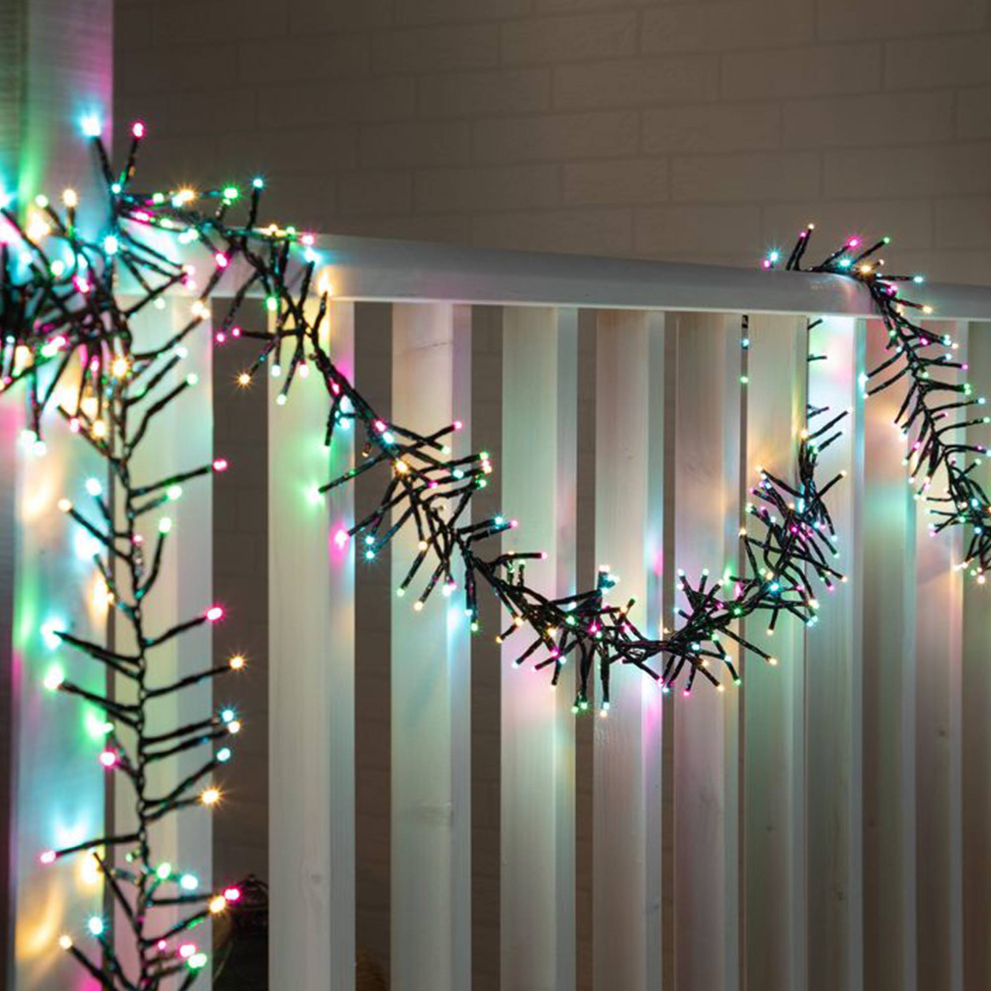 Guirnalda iluminación navideña con 800 led multicolor - 16 metros