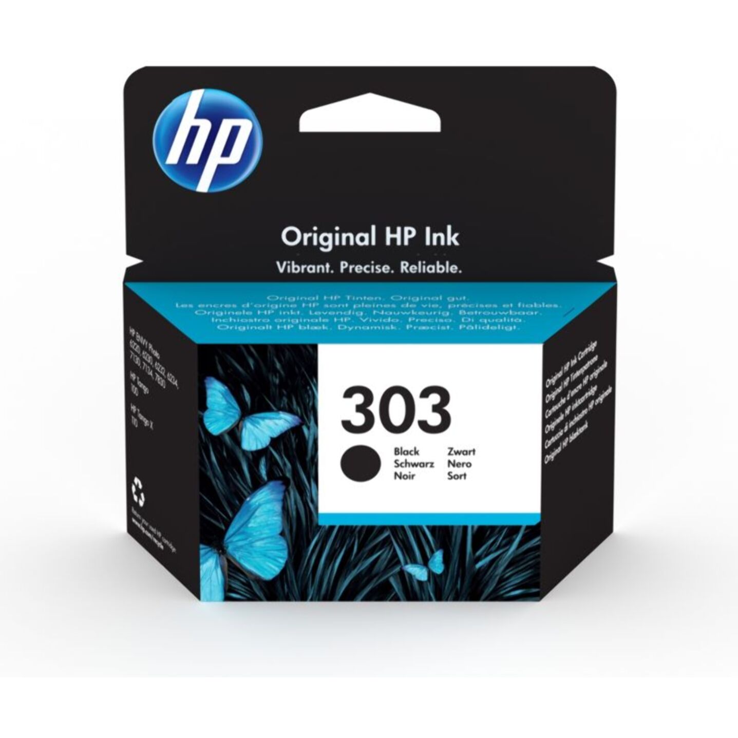 Cartouche d'encre HP Originale 303 Noire Standard - T6N02AE