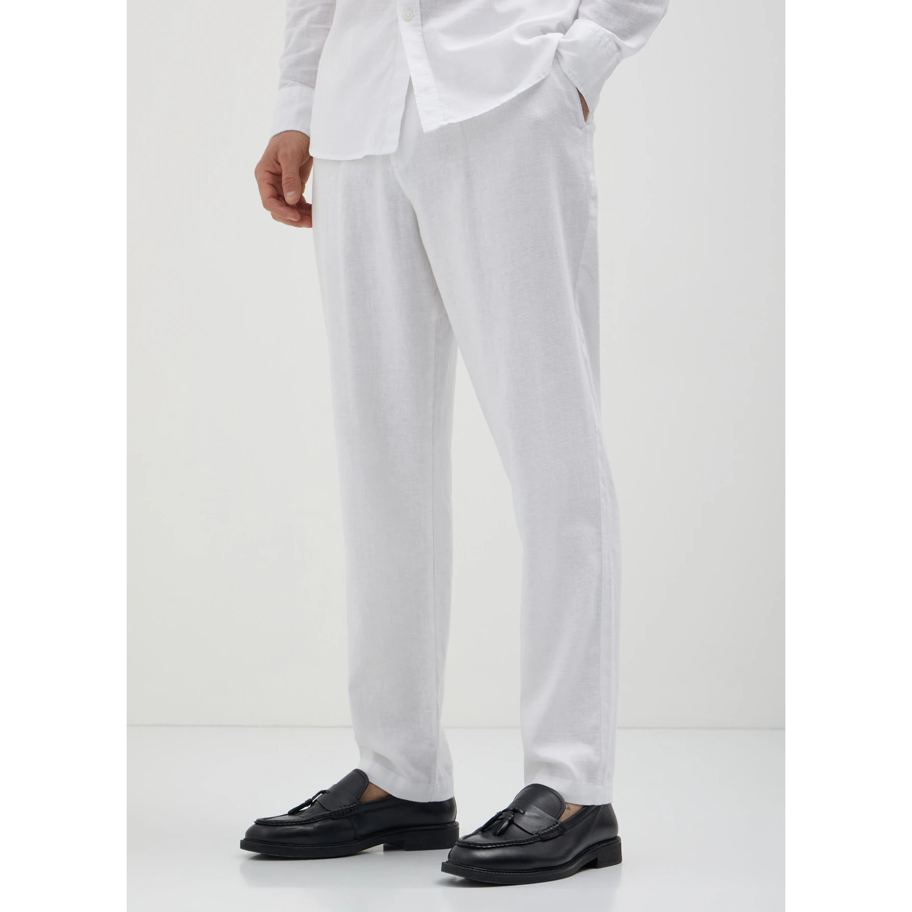 Pantalone chino in lino