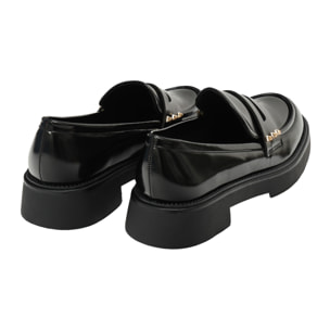 Mocassini con borchie - tacco 4,0 cm