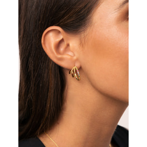 Pendientes Aro Orbit Baño Oro