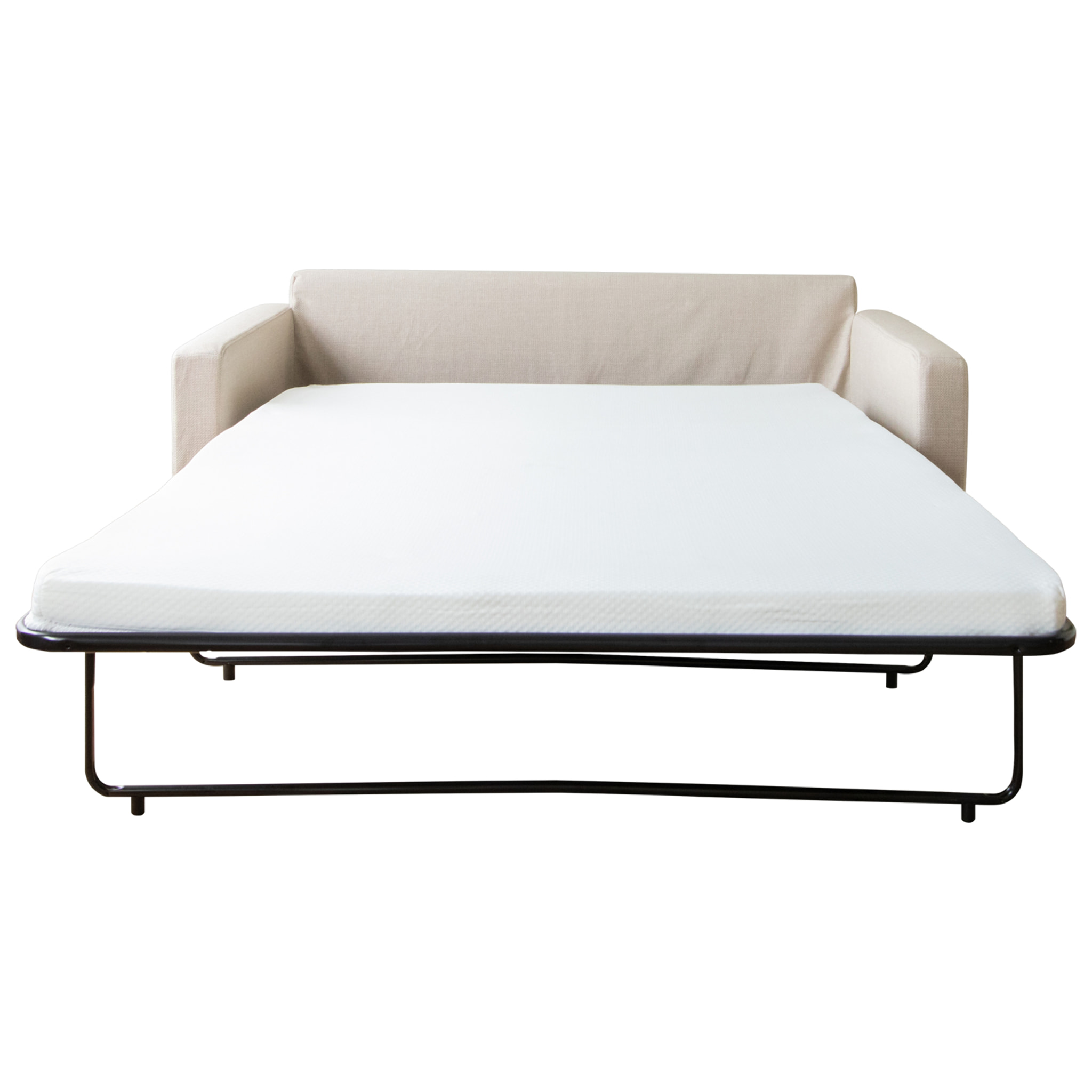Canapé 3 places convertible beige BASTIEN
