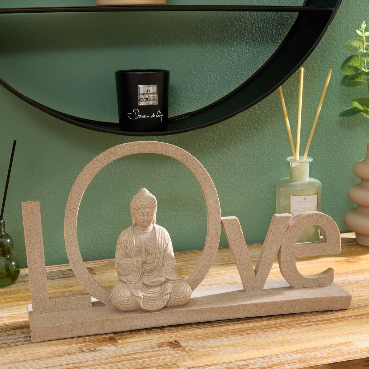 Objet déco Love Salma 36,5x7x20cm beige