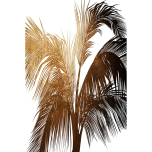 Tableau tropicale palme de bronze Toile imprimée