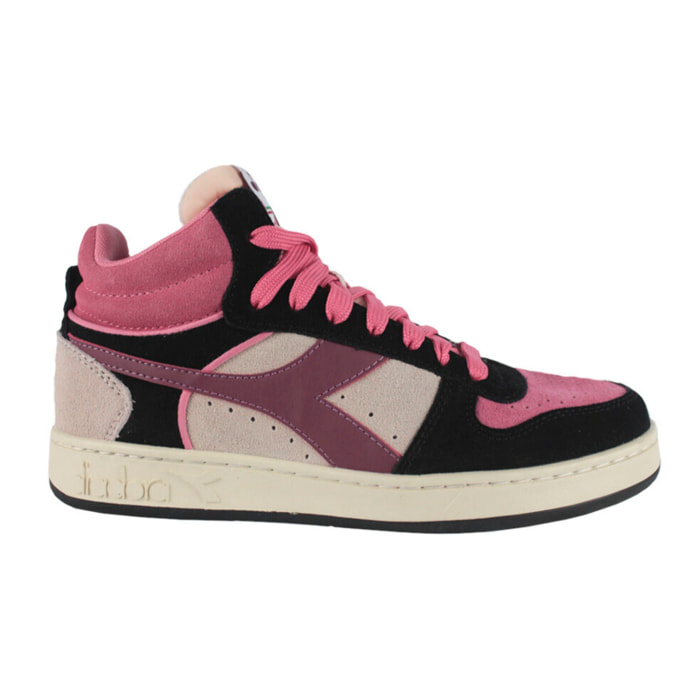 Zapatillas Sneaker para Mujer - DIADORA Magic basket demi suede wn 501.179012 01 D0111 Silver peony/Black/Tea ro