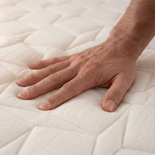 Matelas Opaline Mémoire de Forme & Mousse Polyuréthane Supersoft, 30 cm, Soutien Ferme, 4 poignées, Garantie 10 ans.