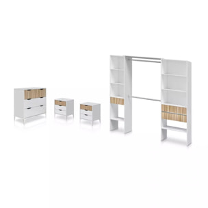 Dormitorio Nitza On Plus Blanco Artik (Blanco Mate) - Natur