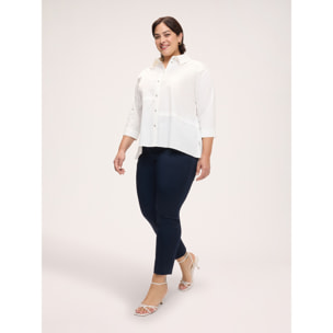 Fiorella Rubino - Pantalones New York en algodón stretch - Azul