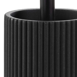 Brosse WC en acacia - Noir