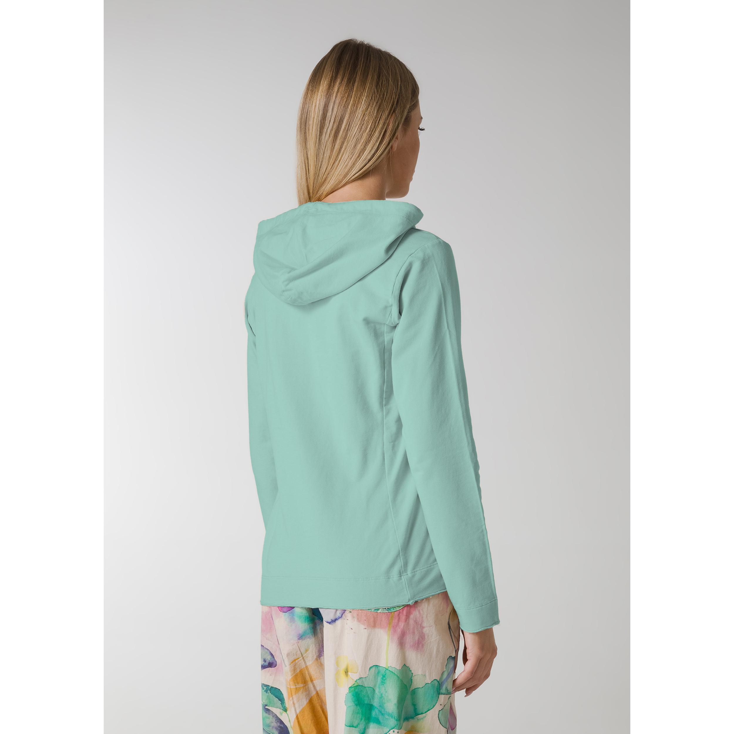 DEHA - Felpa FULL-ZIP HOODIE in cotone per donna