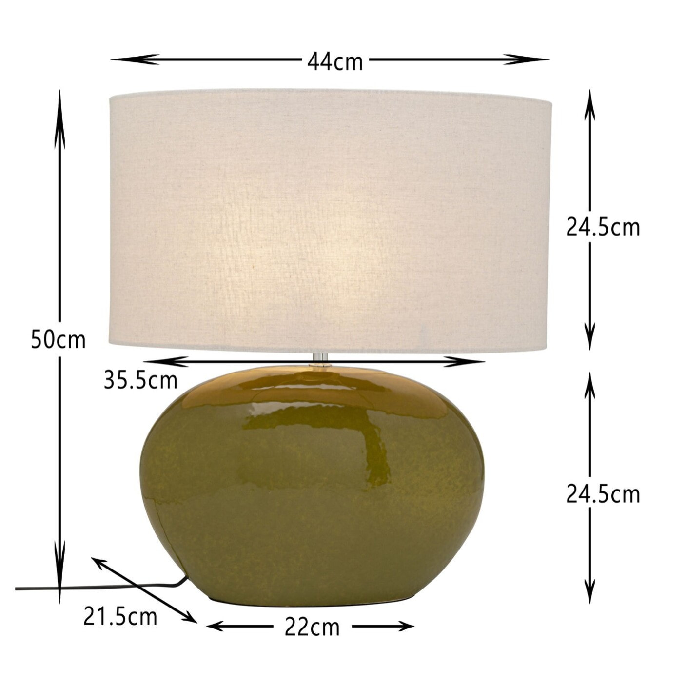 Lampe Beo verte Kare Design