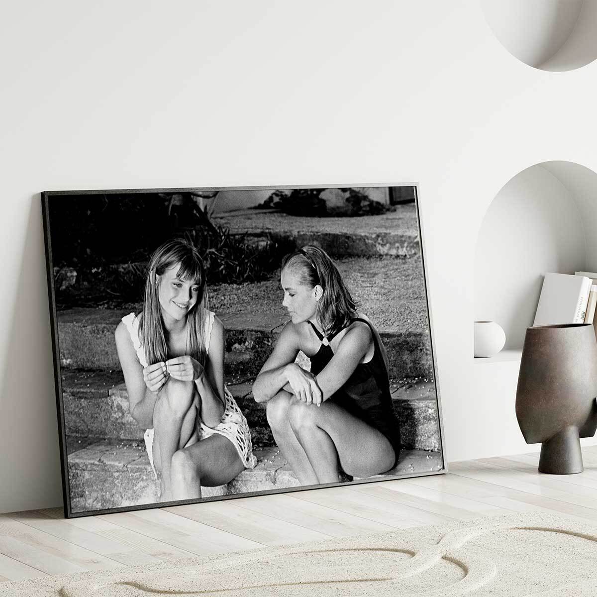Affiche célébrités  Jane Birkin et Romy Schneider Affiche seule