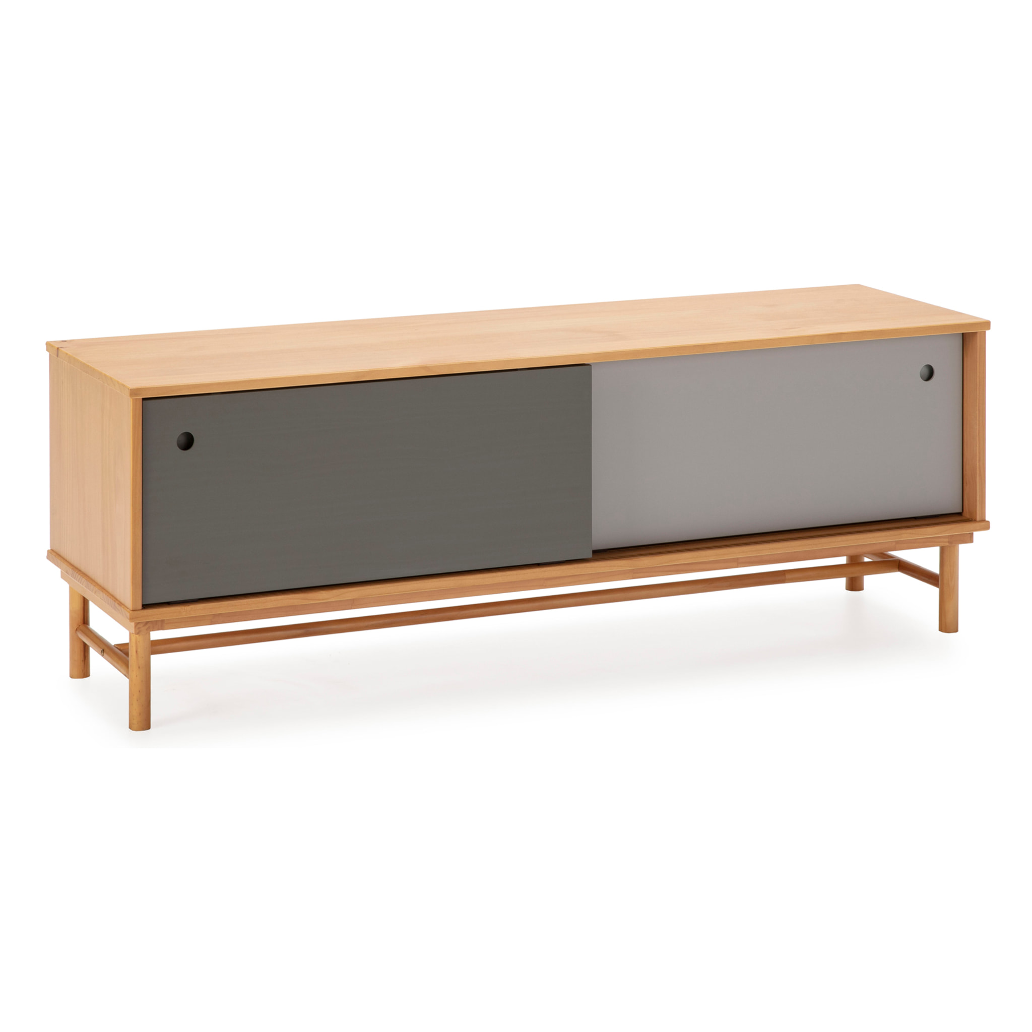 MUEBLE TV MAGNUS 2P ROBLE/GRIS