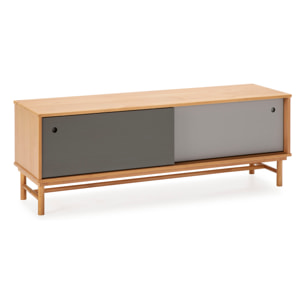 MUEBLE TV MAGNUS 2P ROBLE/GRIS