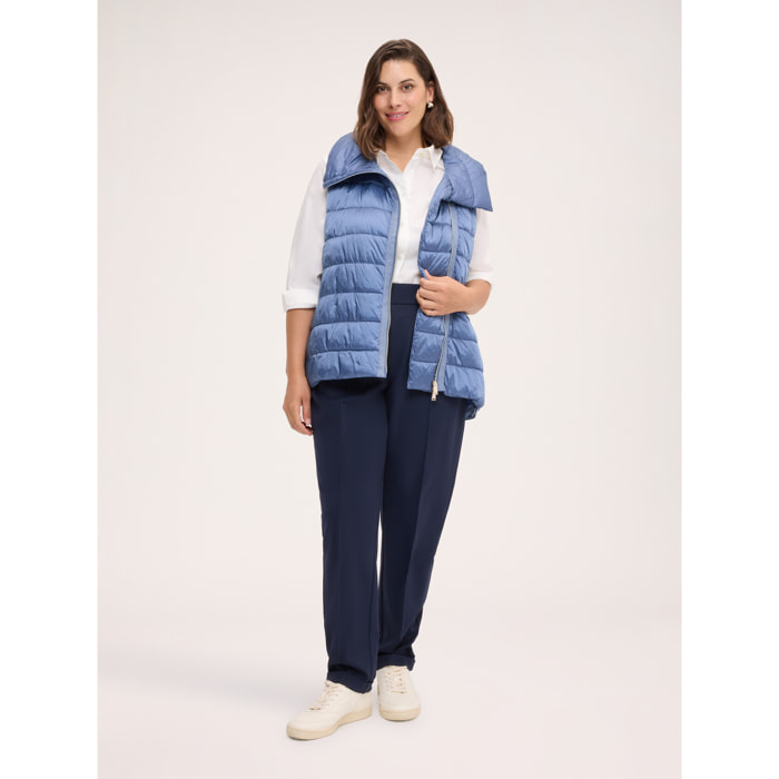 Fiorella Rubino - Pantalones Jogger en Punto Milano - Azul