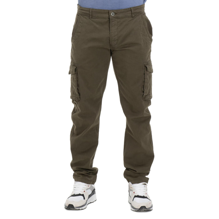 Pantalones cargo para hombre con bolsillos, ideales para el trabajo y el ocio.