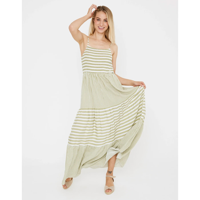 Vestido Largo Rayas - Goljil