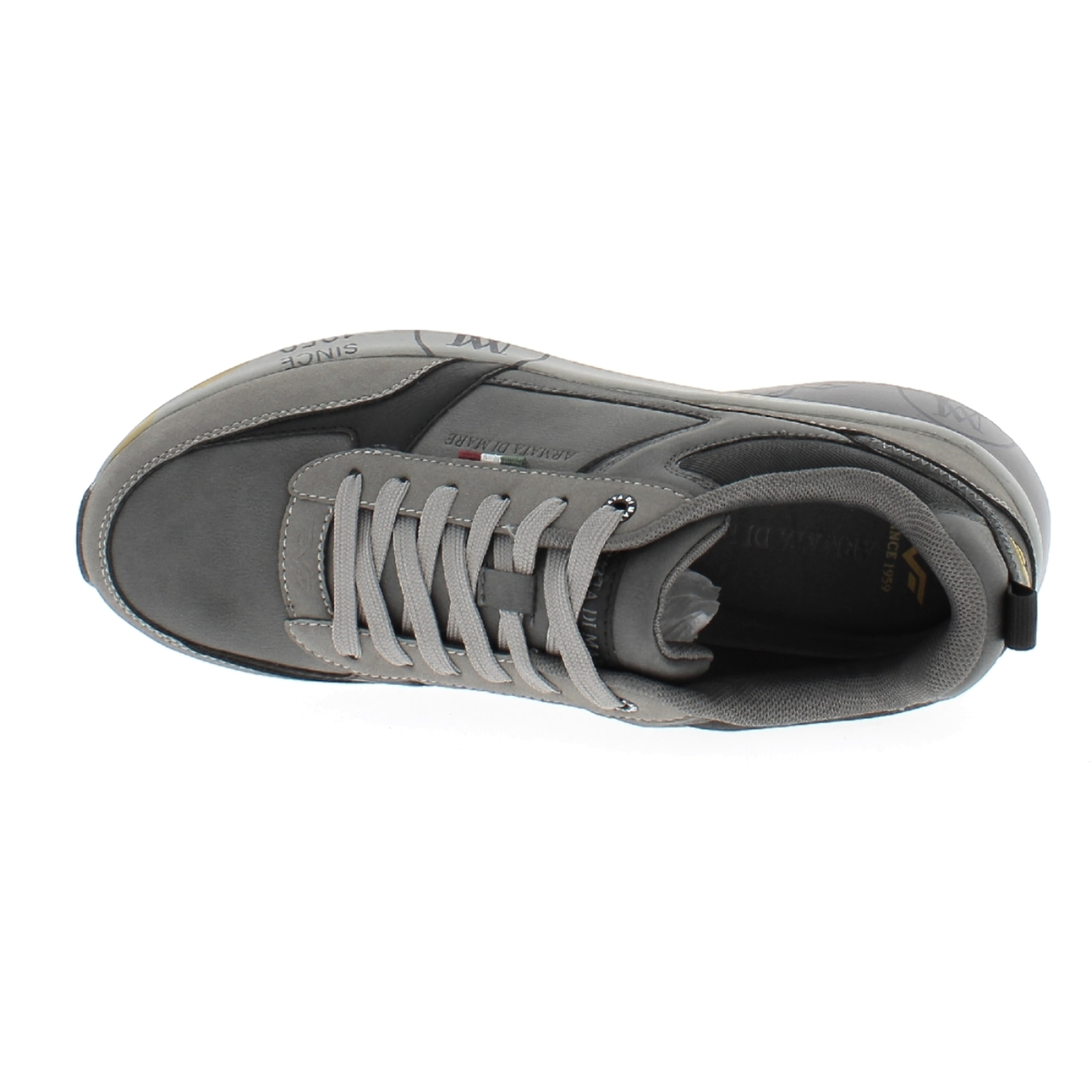 Armata di Mare Scarpe Uomo Sneakers Casual Stringate con Soletta Rimovibile in Memory Foam AMU W24N626 Grey