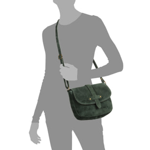 Altamura borsa a tracolla donna. Pelle scamosciata autentica.