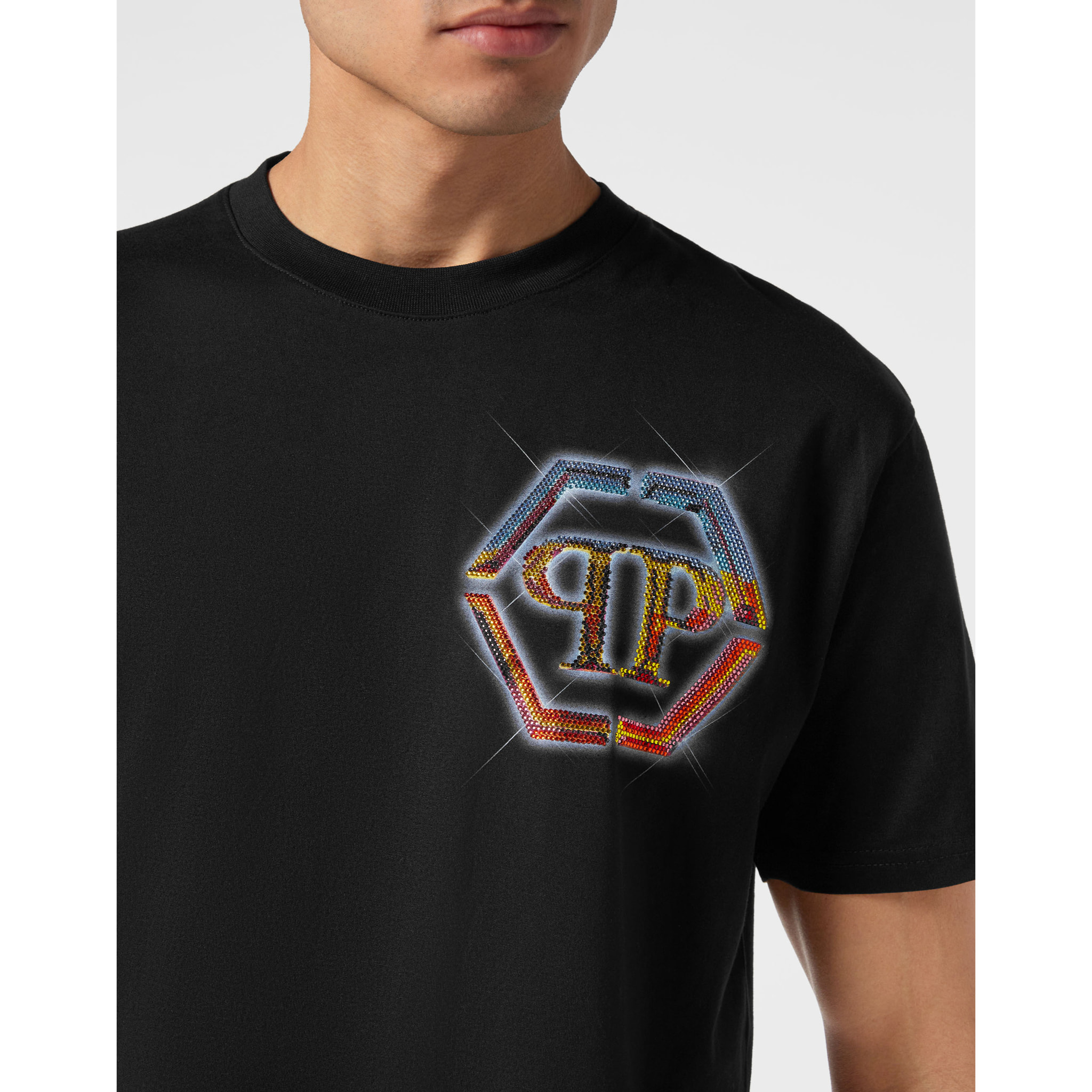 PHILIPP PLEIN Maglietta a girocollo HEXAGON