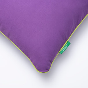 Cojín 45x45cm 300gr 70% algodón + 30% poliéster morado rainbow benetton