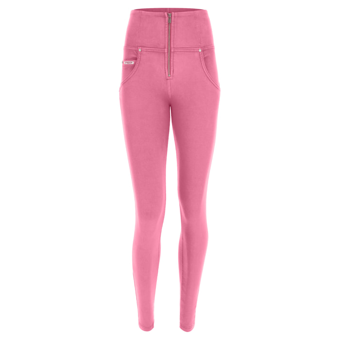 Pantaloni push up WR.UP® vita alta superskinny tessuto navetta