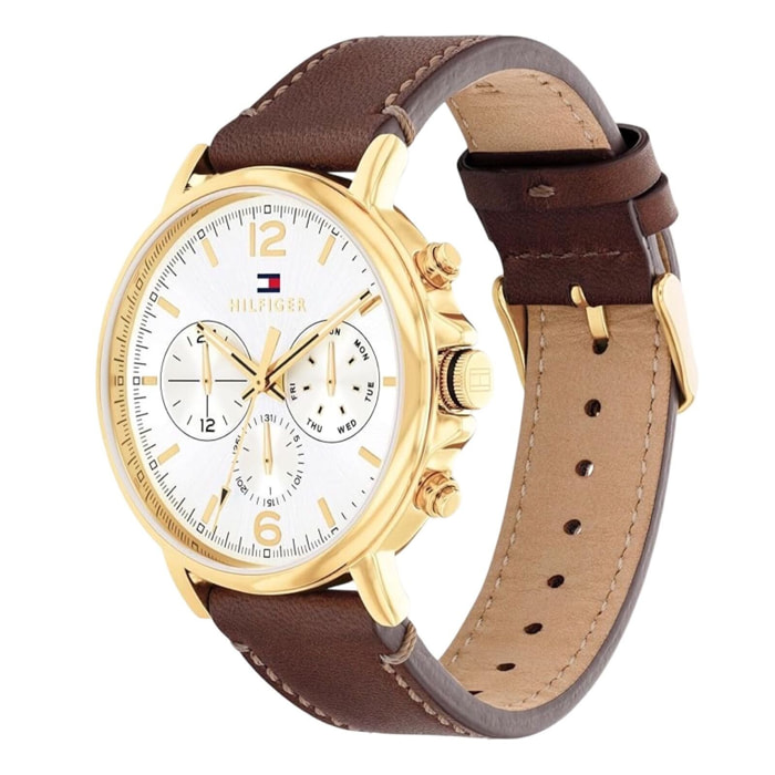 Reloj Tommy Hilfiger 1710702 Hombre Analogico Cuarzo con Correa de Cuero