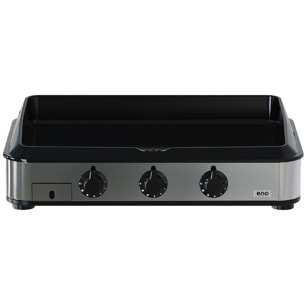 Plancha gaz ENO 80 cm Inox 3 brûleurs à poser, 69x40 cm