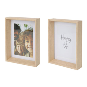 Marco de fotos de MDF y cristal