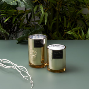 Bougie Parfumee Electroplate Dore H11cm