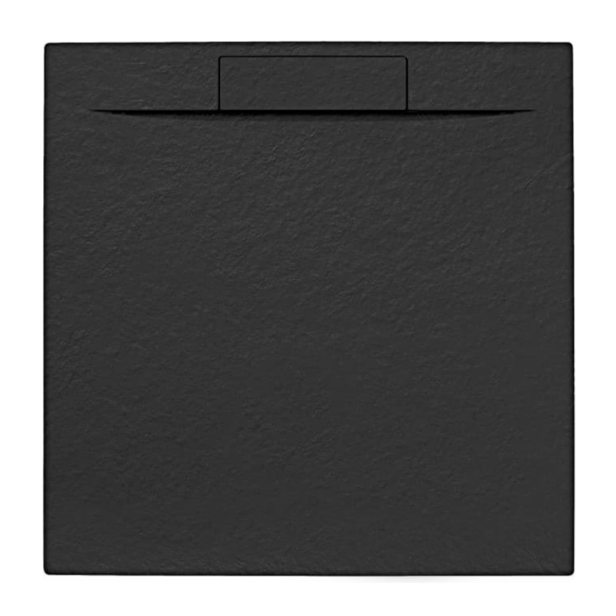 Fusion Receveur de douche 90x90cm en marbre coulé, Noir (SATFU9090G)